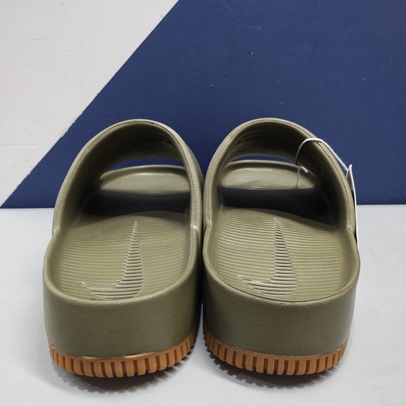 Nike Calm Slide Sandals Mens US Size 8 Green Open Toe Comfort Slip On FD4116-203